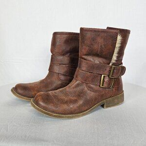 AUSTIN TRADING CO. Faux Fur Women's Ankle Boots, Size 6.5